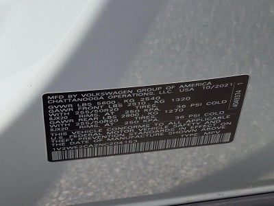 2022 Volkswagen Atlas Cross Sport 3.6L V6 SE w/Technology FWD