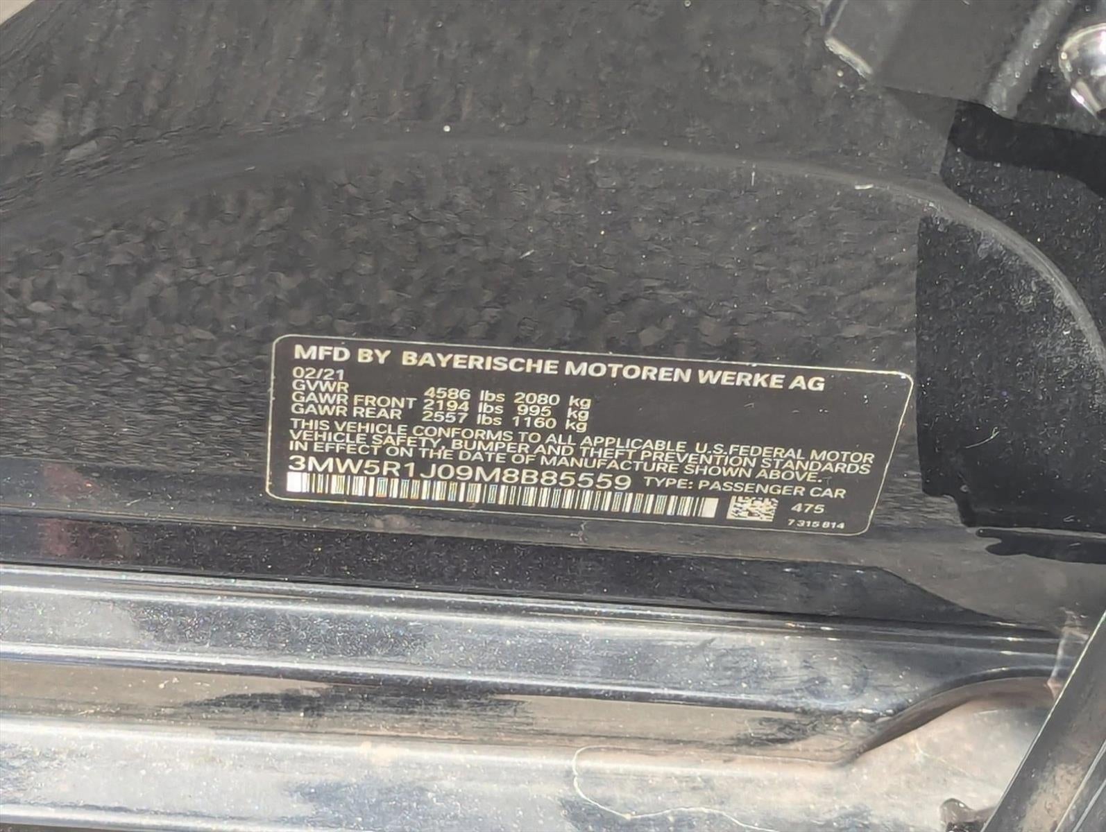 2021 BMW 330i Sedan North America