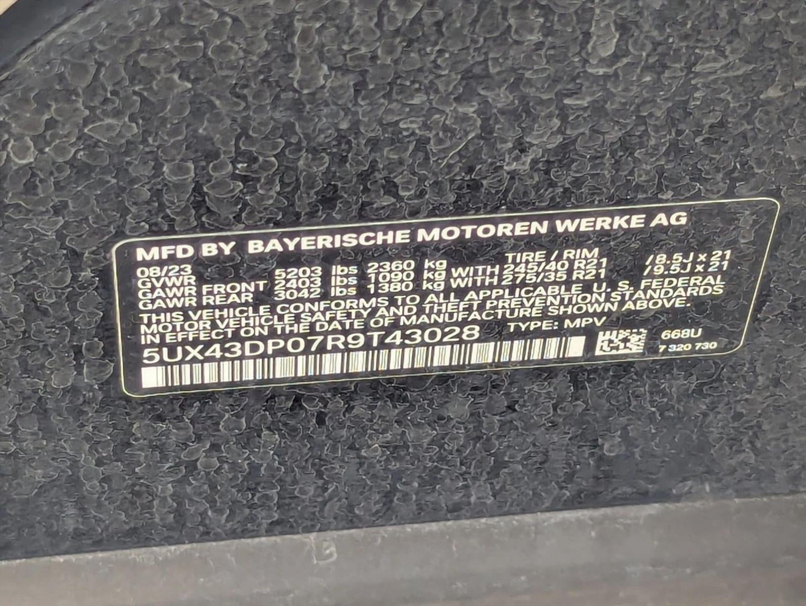 2024 BMW X3 sDrive30i Sports Activity Vehicle