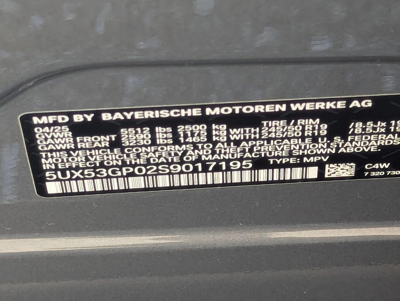 2025 BMW X3 30 xDrive Sports Activity Vehicle