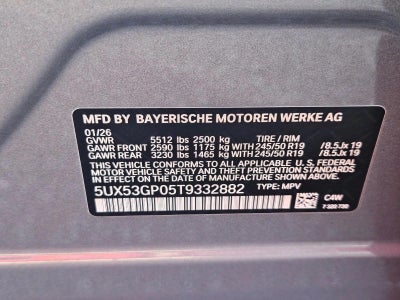 2026 BMW X3 30 xDrive Sports Activity Vehicle