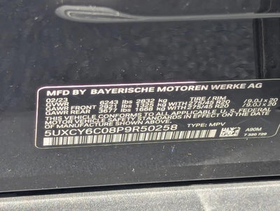 2023 BMW X6 xDrive40i Sports Activity Coupe