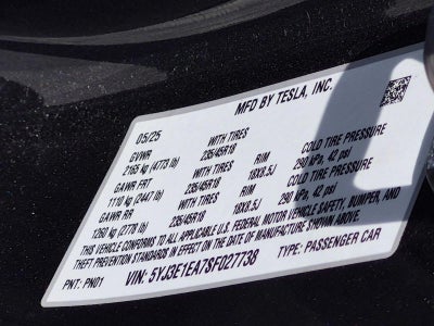 2025 Tesla Model 3 Long Range RWD