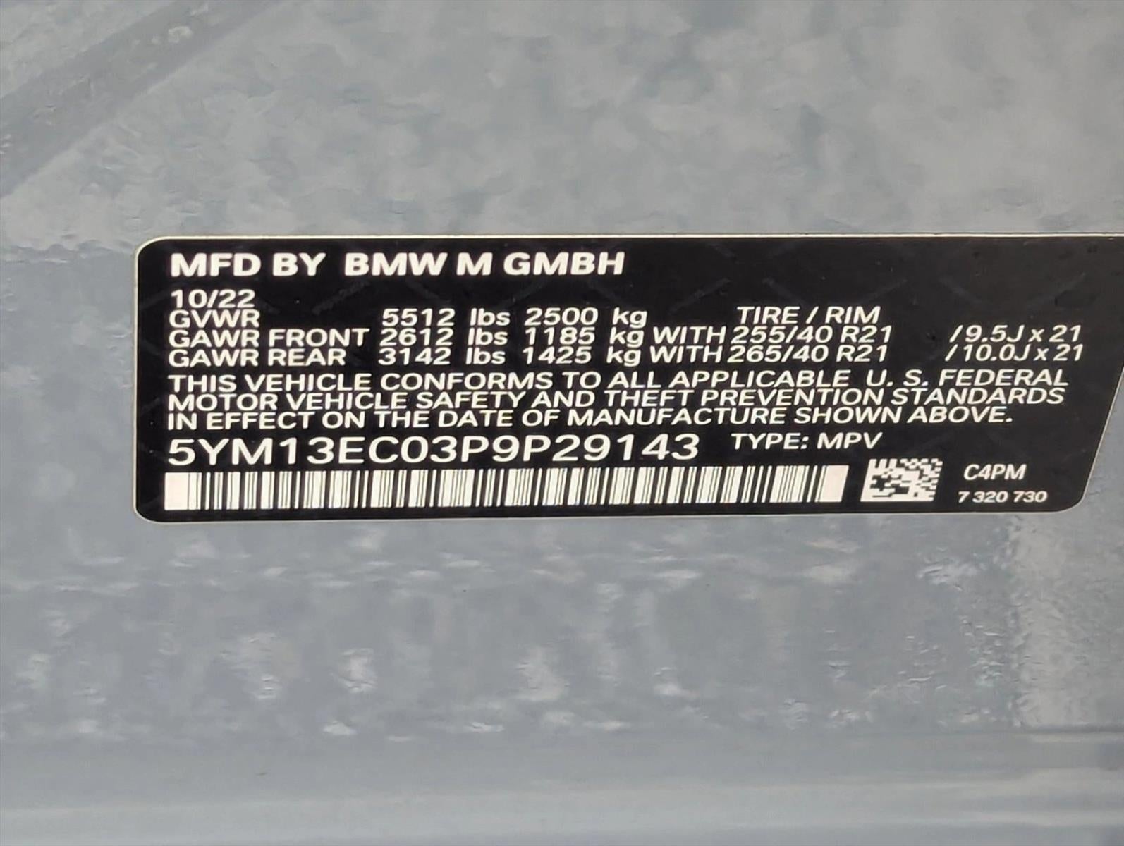 2023 BMW X3 M X3 M Sports Activity Vehicle