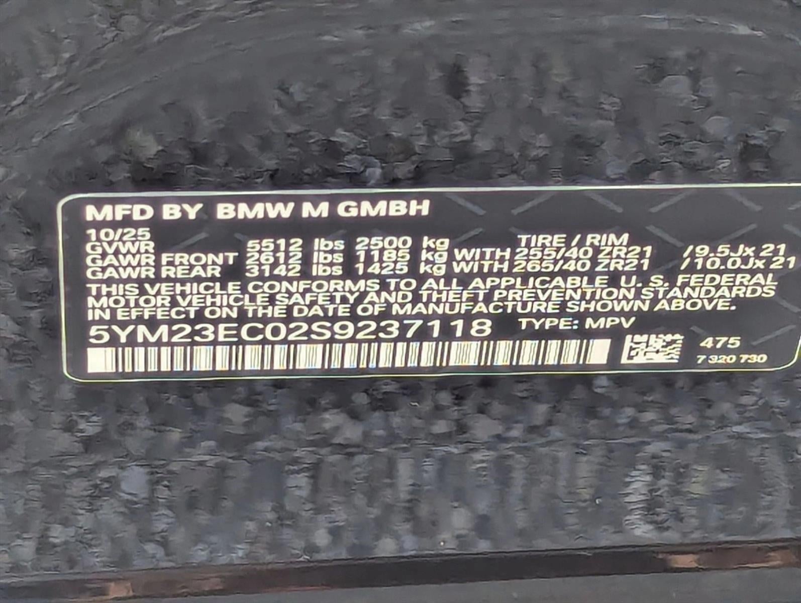 2025 BMW X4 M X4 M Sports Activity Coupe