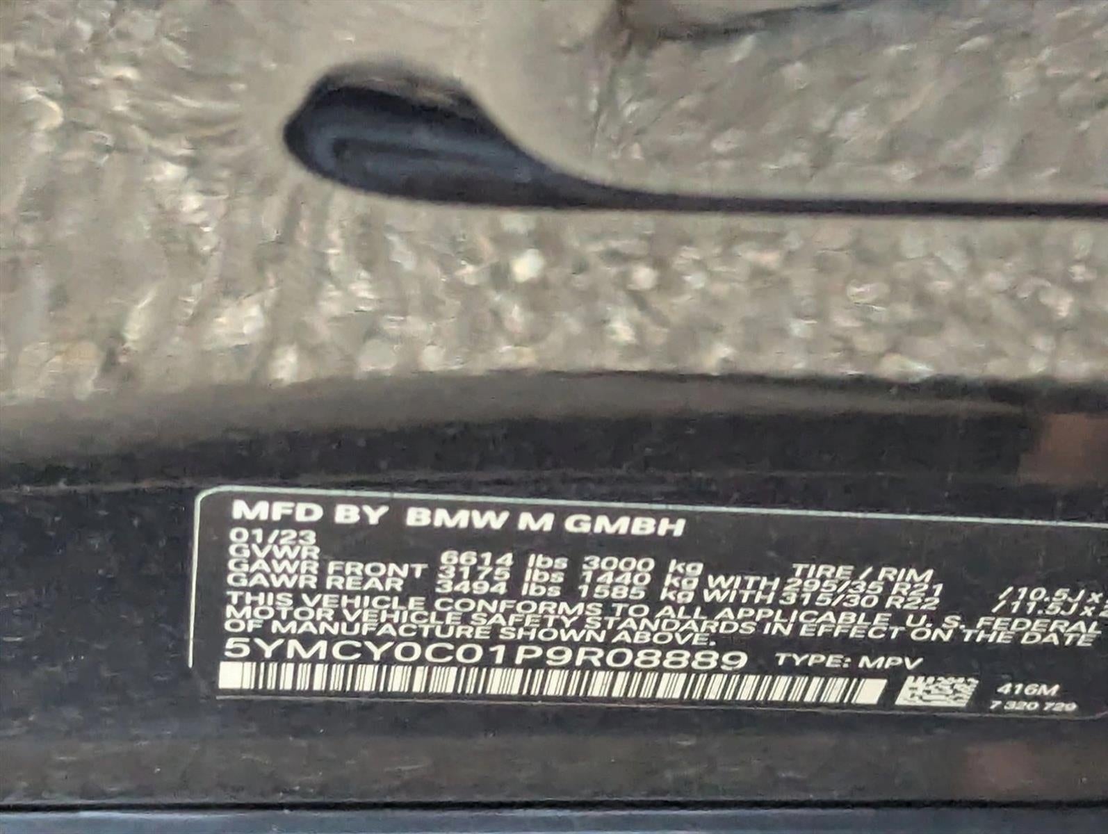 2023 BMW X6 M X6 M Sports Activity Coupe