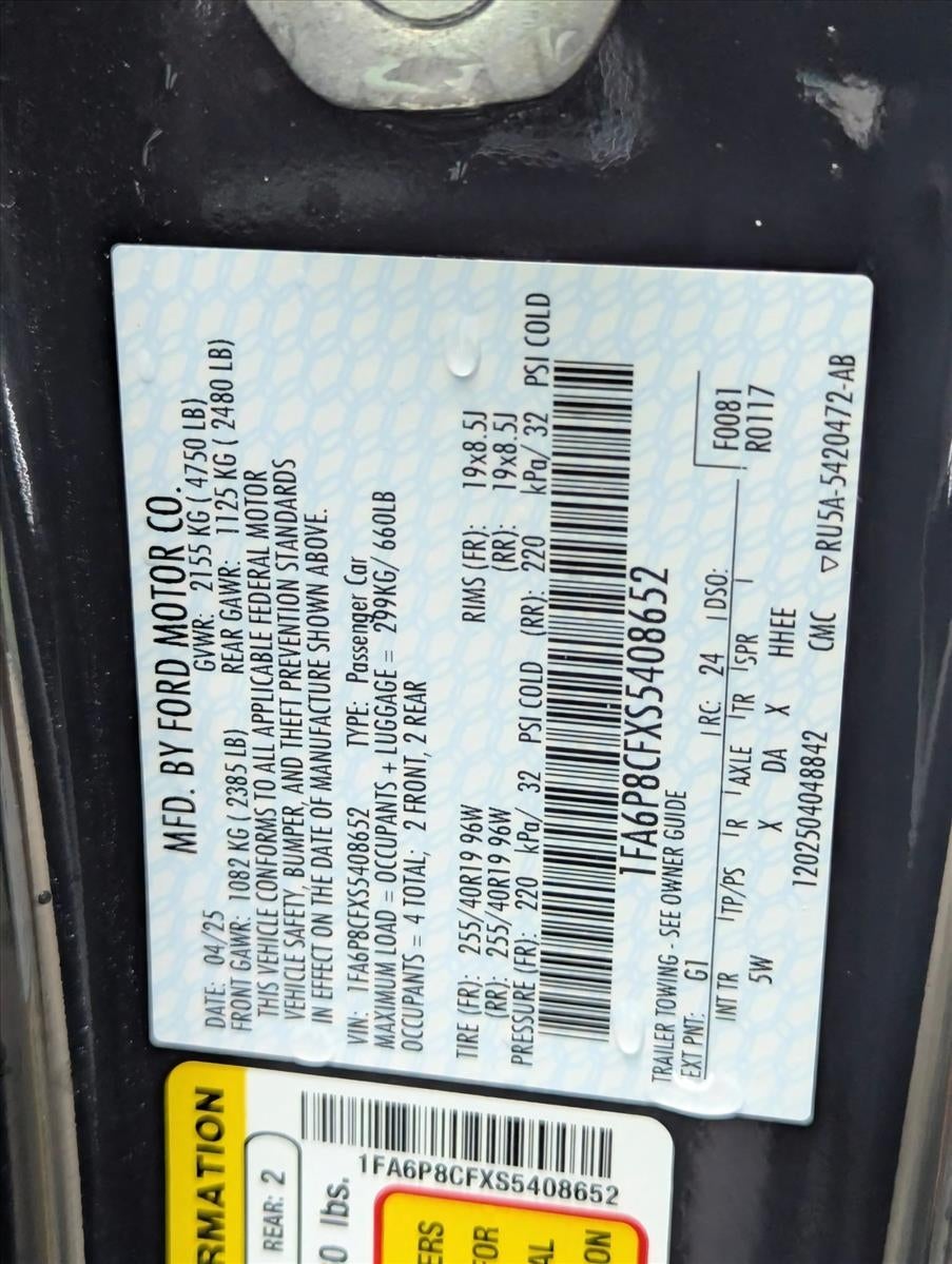 2025 Ford Mustang GT Premium Fastback