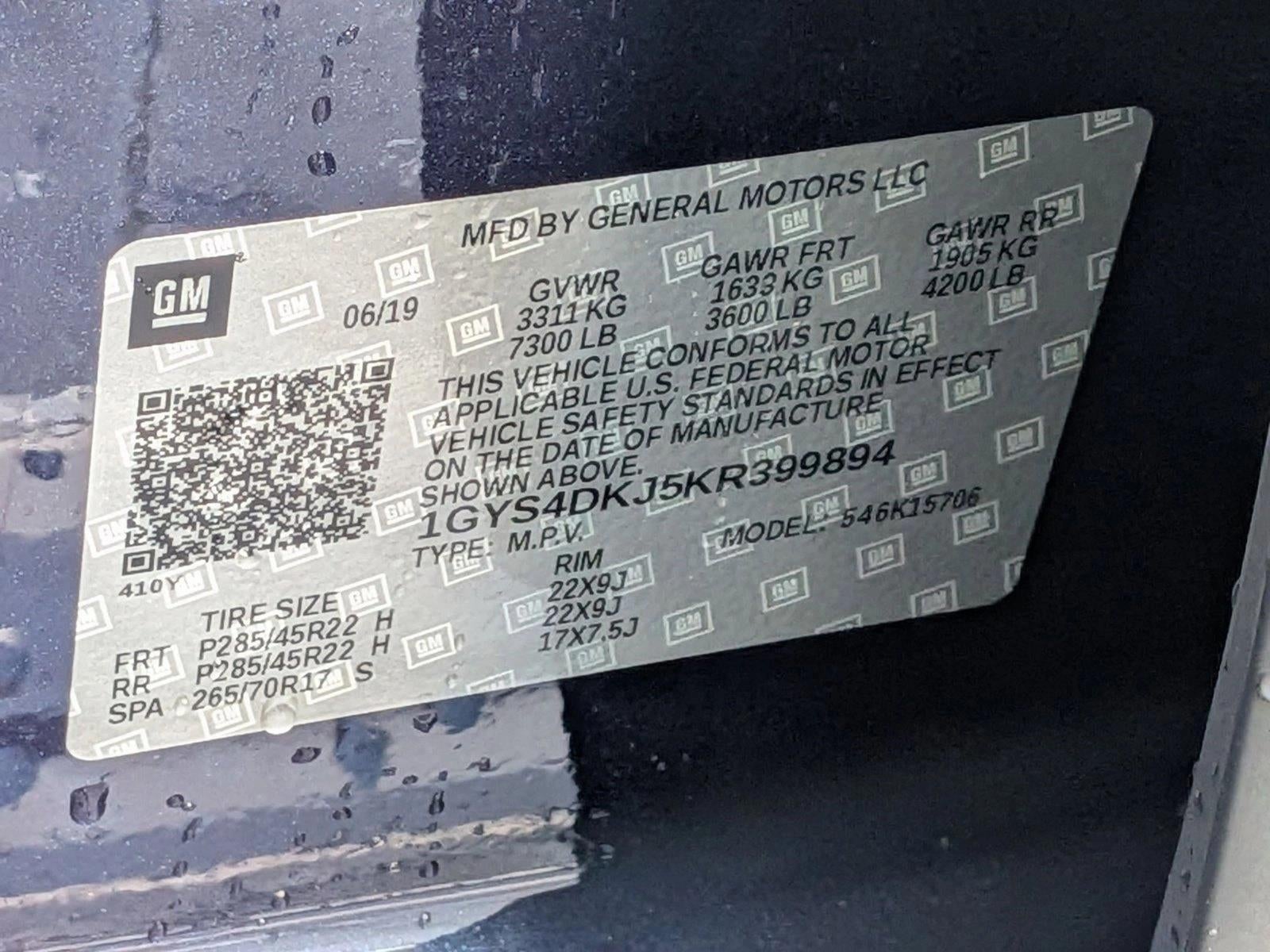 2019 Cadillac Escalade 4WD Platinum