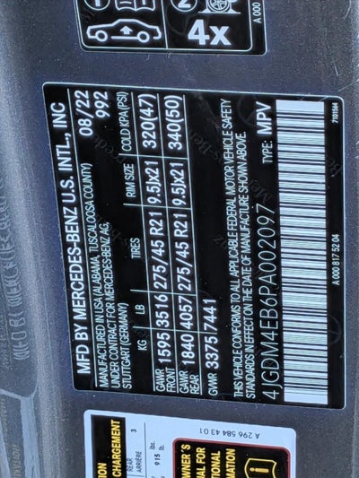 2023 Mercedes-Benz EQS EQS 580 4MATIC® SUV