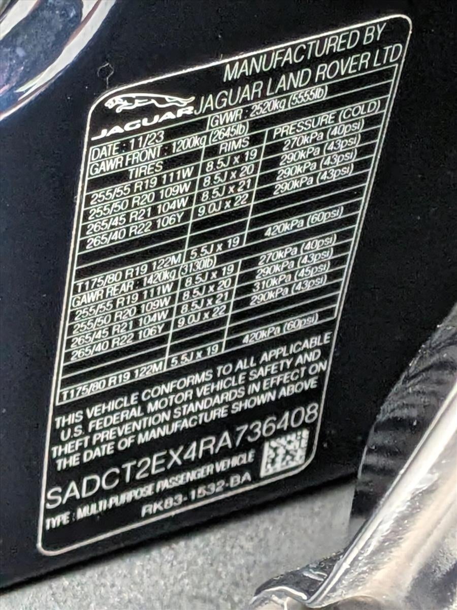 2024 Jaguar F-PACE R-Dynamic S P250 AWD