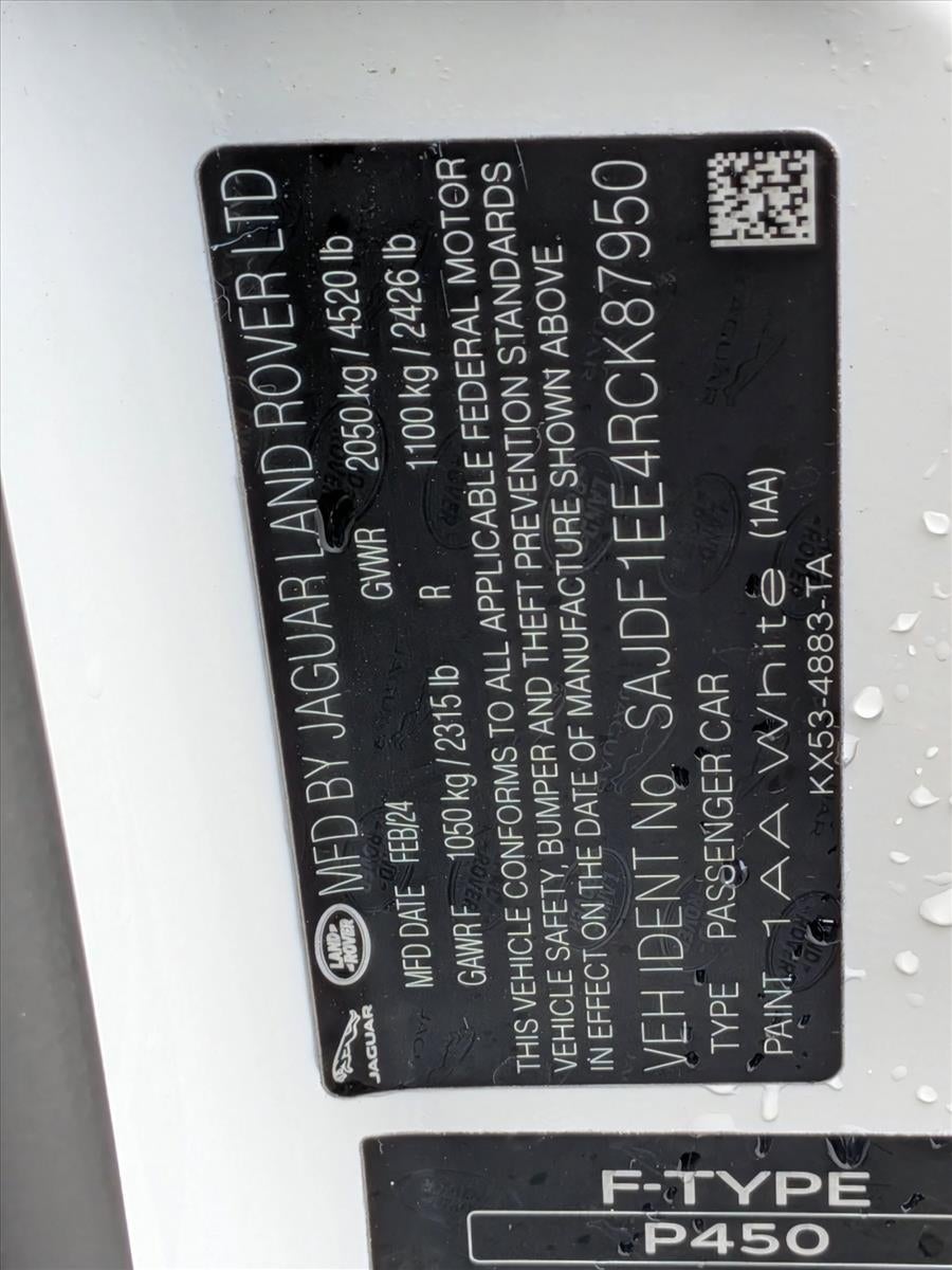 2024 Jaguar F-TYPE Coupe P450 R-Dynamic RWD