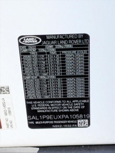 2023 Land Rover Range Rover Sport P360 SE