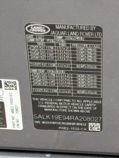 2024 Land Rover Range Rover P530 Autobiography SWB