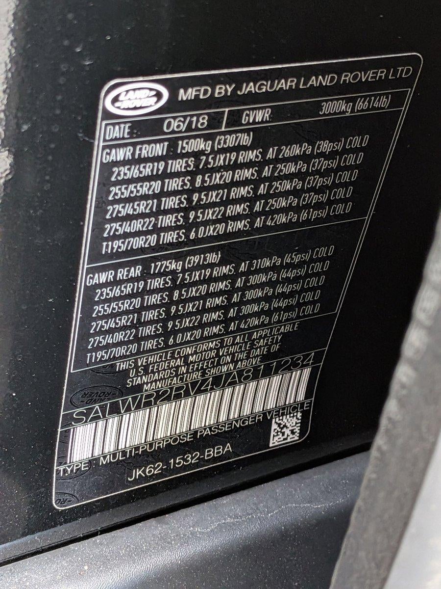 2018 Land Rover Range Rover Sport V6 Supercharged HSE