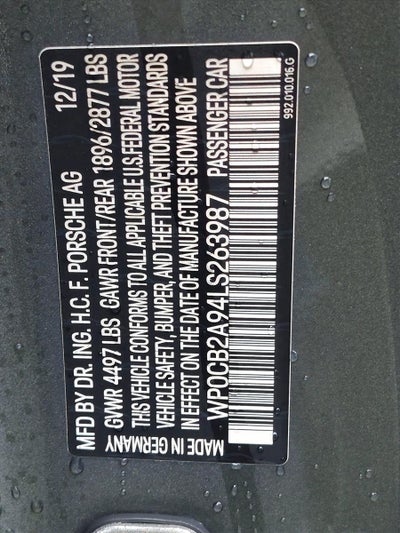 2020 Porsche 911 Carrera S Cabriolet