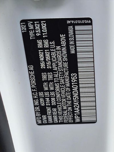 2022 Porsche Cayenne AWD
