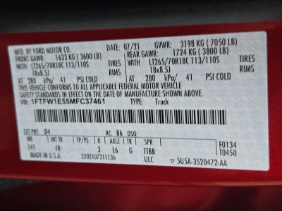 2021 Ford F-150 XLT 4WD SuperCrew 5.5' Box