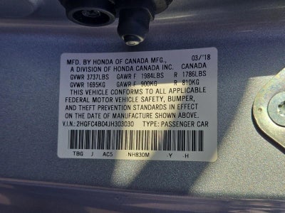 2018 Honda Civic Coupe LX-P CVT