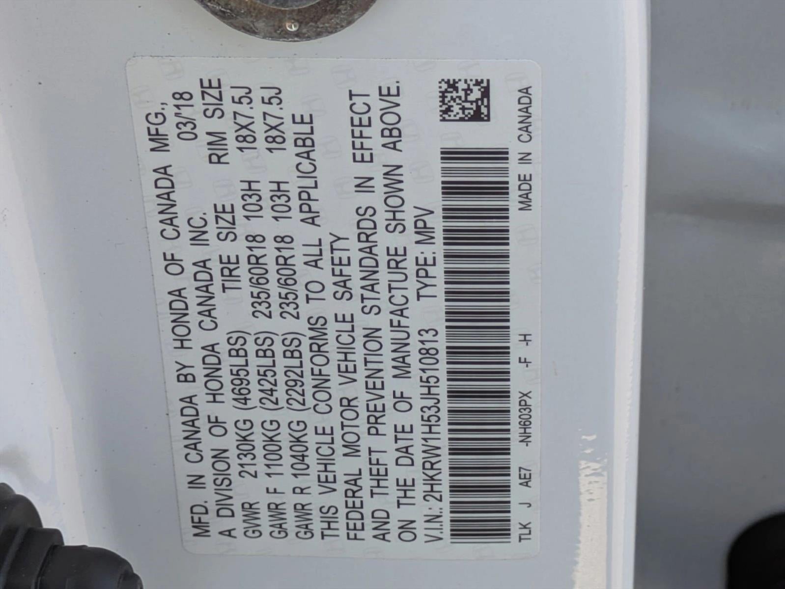 2018 Honda CR-V EX 2WD