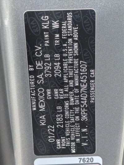 2022 Kia Forte GT-Line IVT