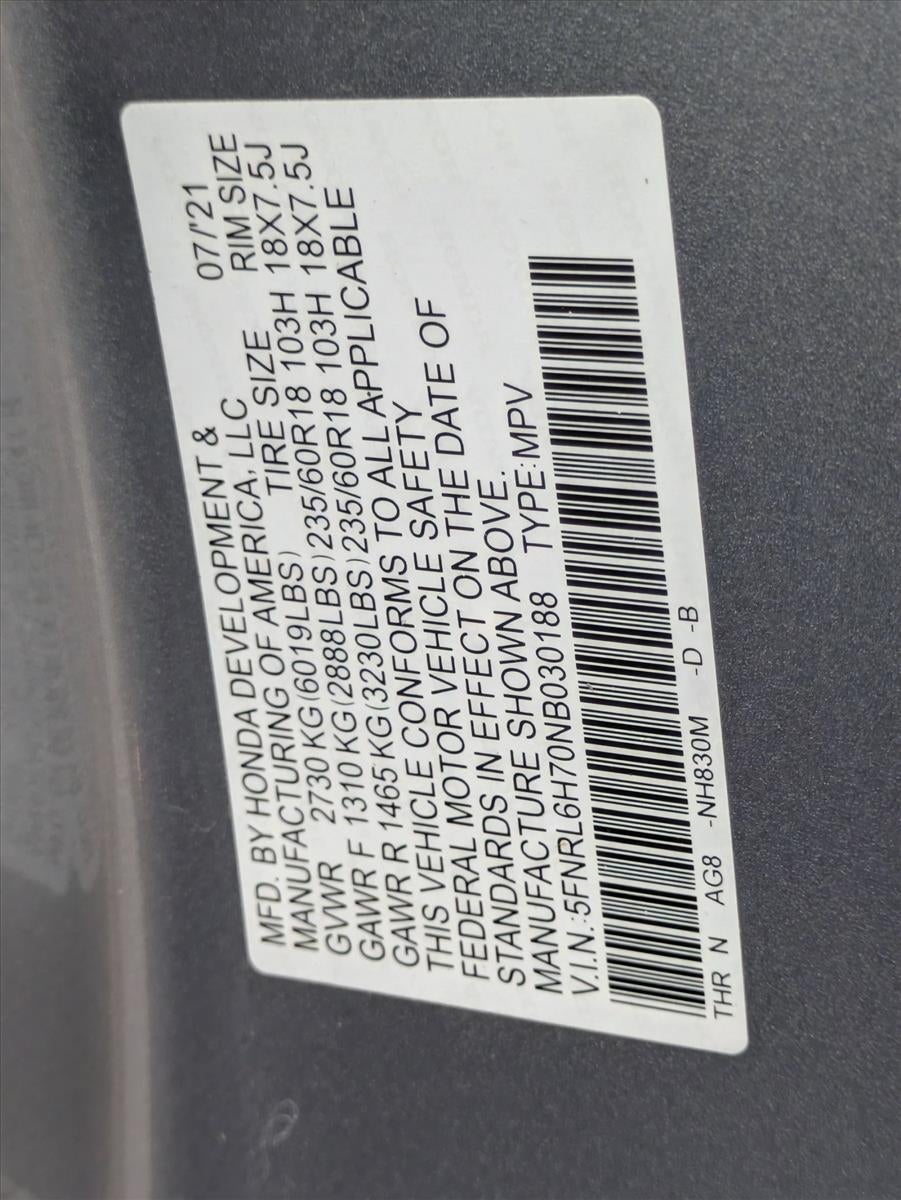 2022 Honda Odyssey EX-L Auto