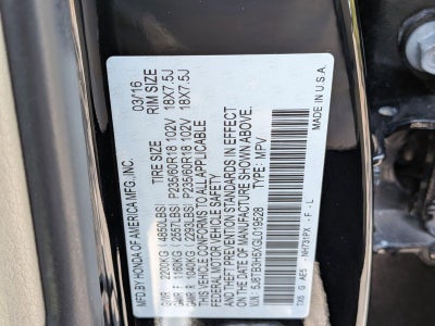 2016 Acura RDX FWD with Technology Package