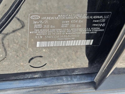 2021 Hyundai SONATA SE 2.5L