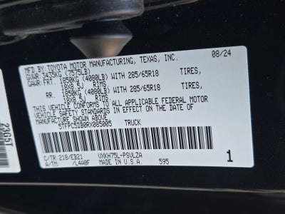 2024 Toyota Tundra 4WD 4WD TRD Pro Hybrid CrewMax 5.5' Bed (Natl)