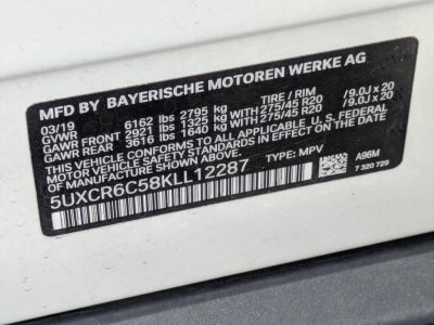 2019 BMW X5 xDrive40i Sports Activity Vehicle