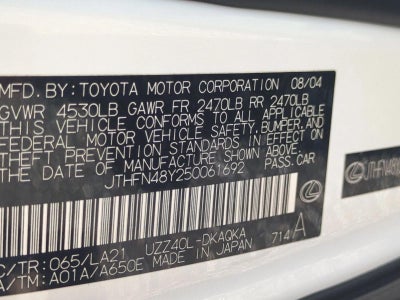 2005 Lexus SC 430 