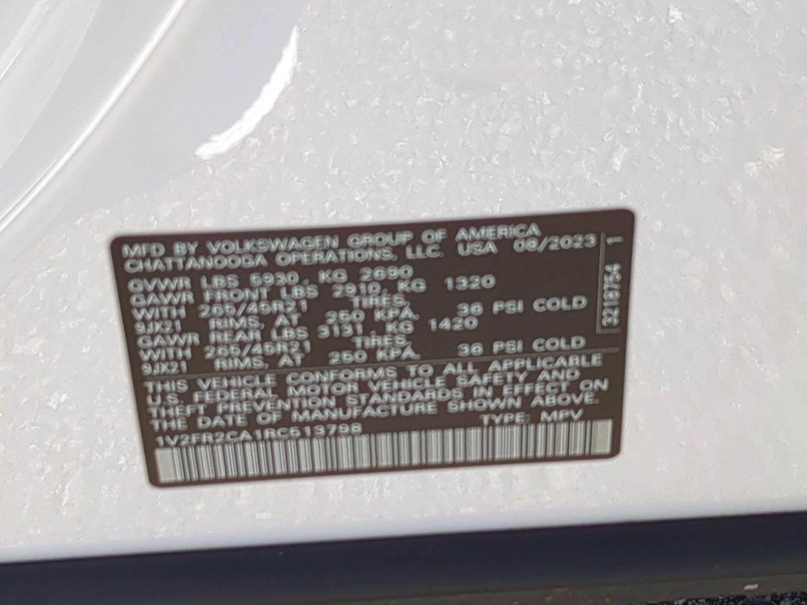 2024 Volkswagen Atlas 2.0T SEL Premium R-Line 4MOTION