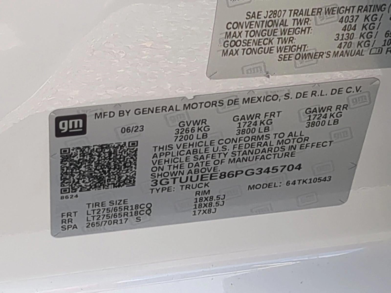 2023 GMC Sierra 1500 Crew Cab Short Box 4-Wheel Drive AT4