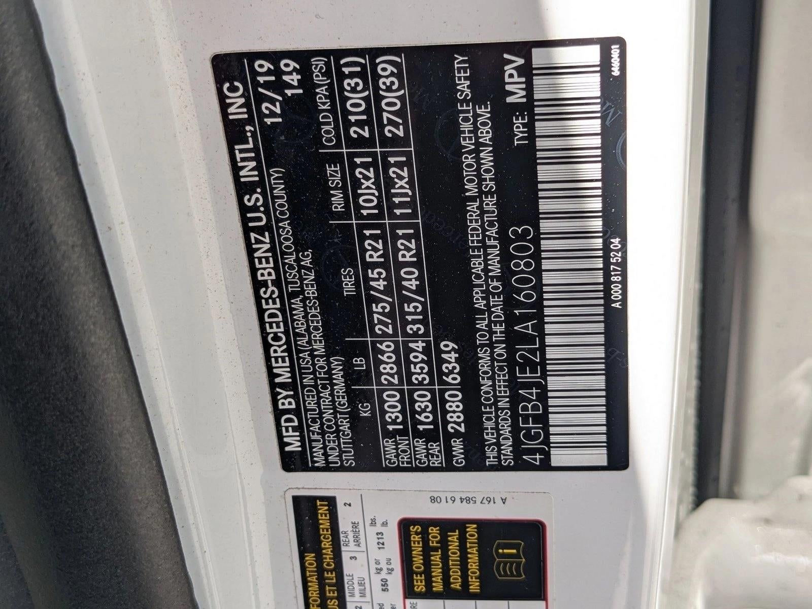 2020 Mercedes-Benz GLE GLE 350 SUV