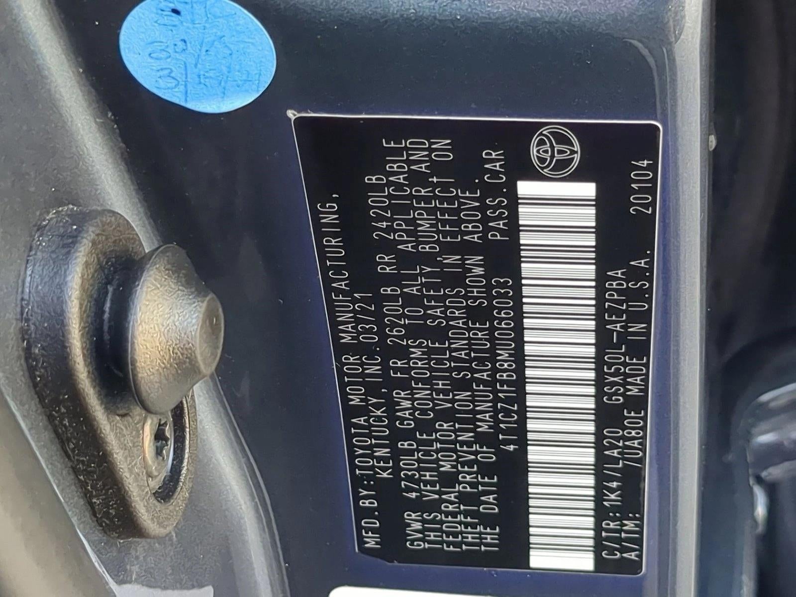 2021 Toyota Avalon Limited FWD (Natl)