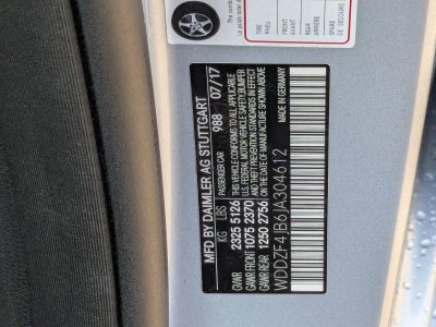 2018 Mercedes-Benz E-Class E 300 RWD Sedan