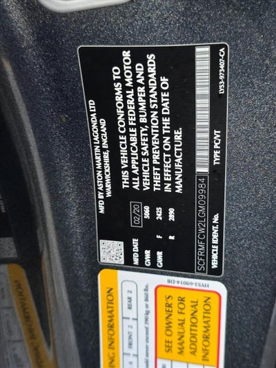 2020 Aston Martin DB11 Volante