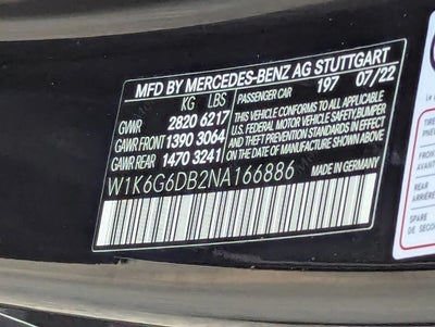 2022 Mercedes-Benz S-Class S 500 4MATIC® Sedan