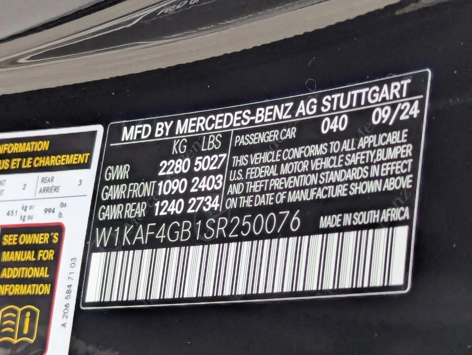 2025 Mercedes-Benz C-Class C 300 Sedan