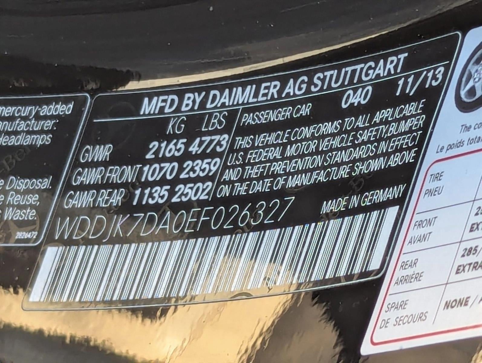 2014 Mercedes-Benz SL-Class SL 550