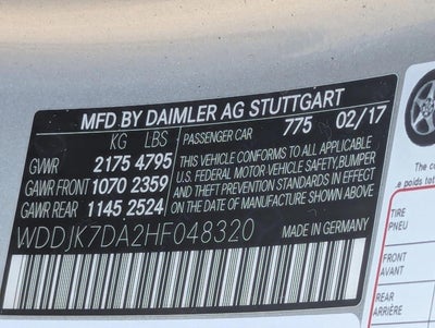 2017 Mercedes-Benz SL-Class SL 550