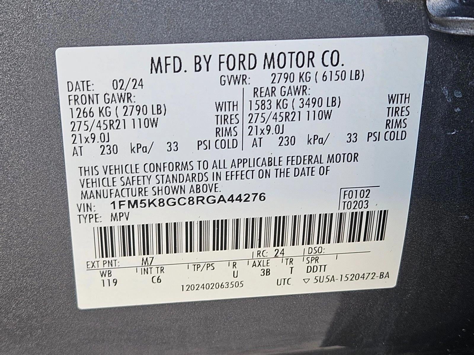 2024 Ford Explorer ST 4WD