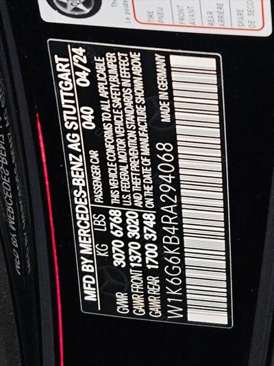 2024 Mercedes-Benz S-Class S 580e 4MATIC® Sedan