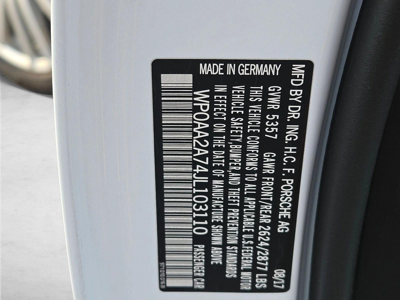 2018 Porsche Panamera 4 AWD