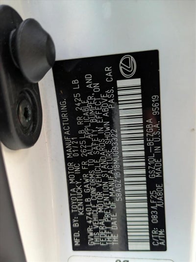 2021 Lexus ES 350 F SPORT FWD