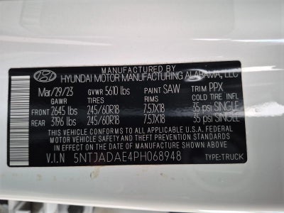 2023 Hyundai SANTA CRUZ SE AWD