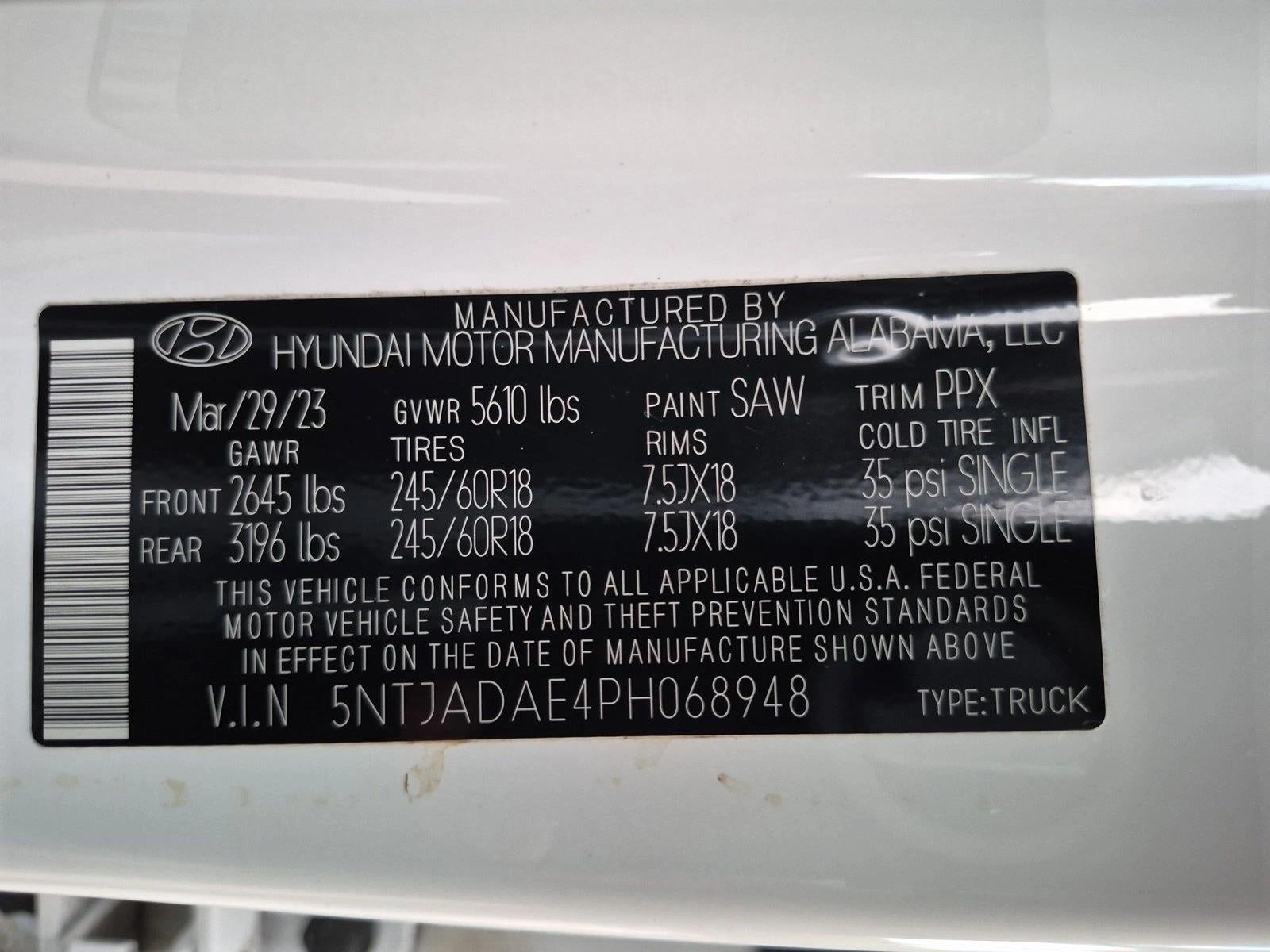 2023 Hyundai SANTA CRUZ SE AWD