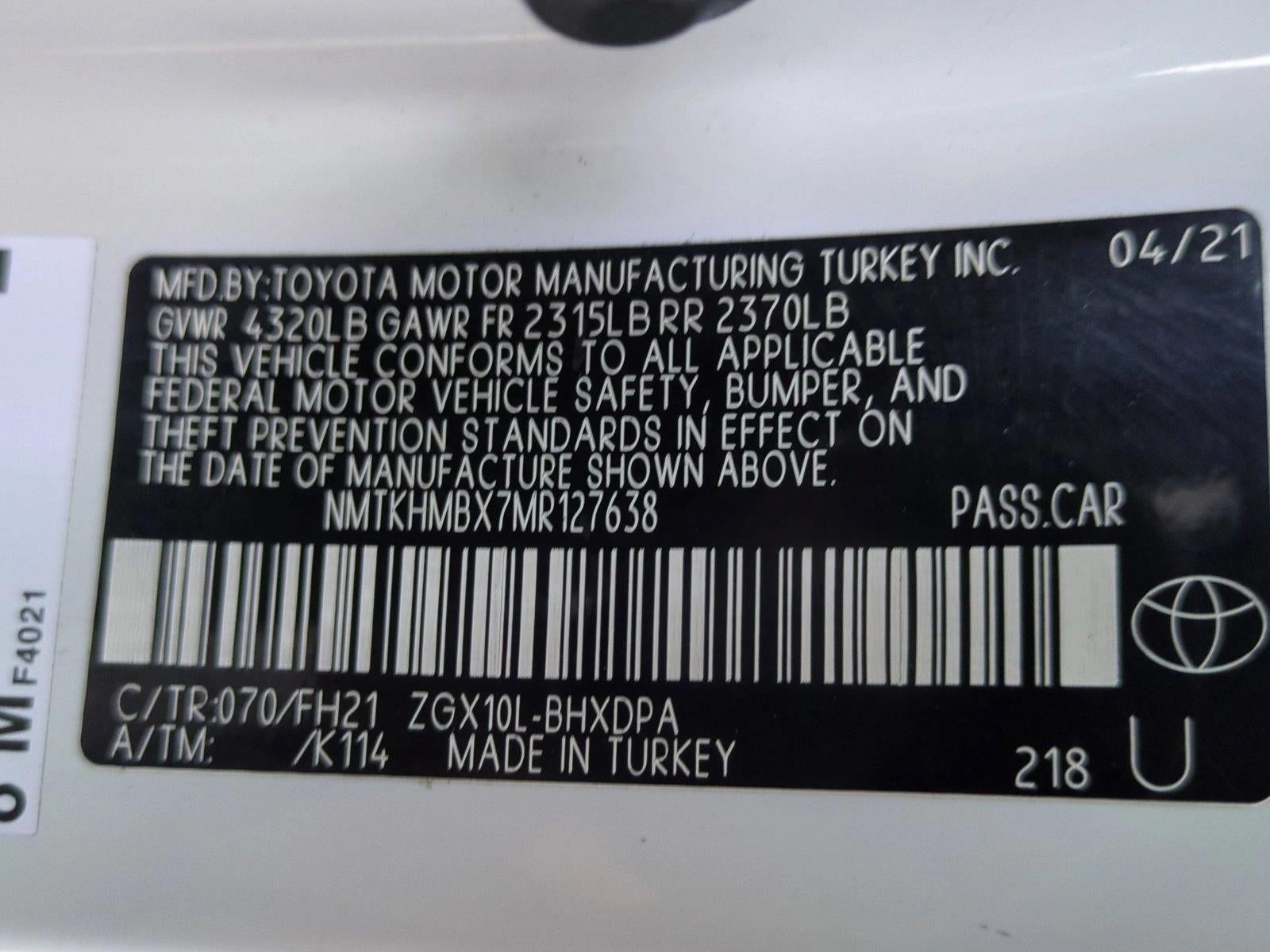 2021 Toyota C-HR LE FWD (Natl)