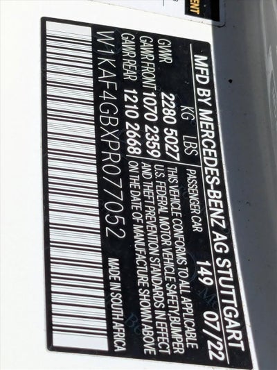 2023 Mercedes-Benz C-Class C 300 Sedan