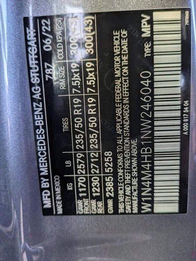 2022 Mercedes-Benz GLB GLB 250 4MATIC® SUV