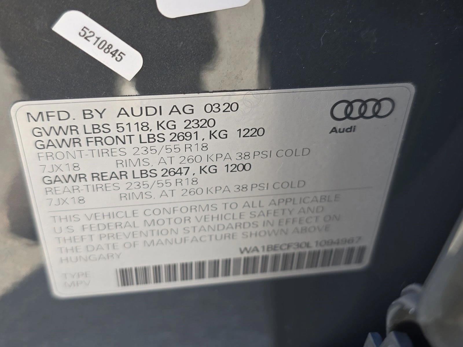2020 Audi Q3 Premium Plus 45 TFSI quattro
